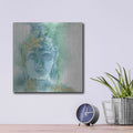 'Gilded Buddha I' by Chris Paschke – Metal Wall Art, 12x12 room view
