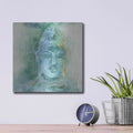 'Gilded Buddha II' by Chris Paschke – Metal Wall Art, 12x12 room view