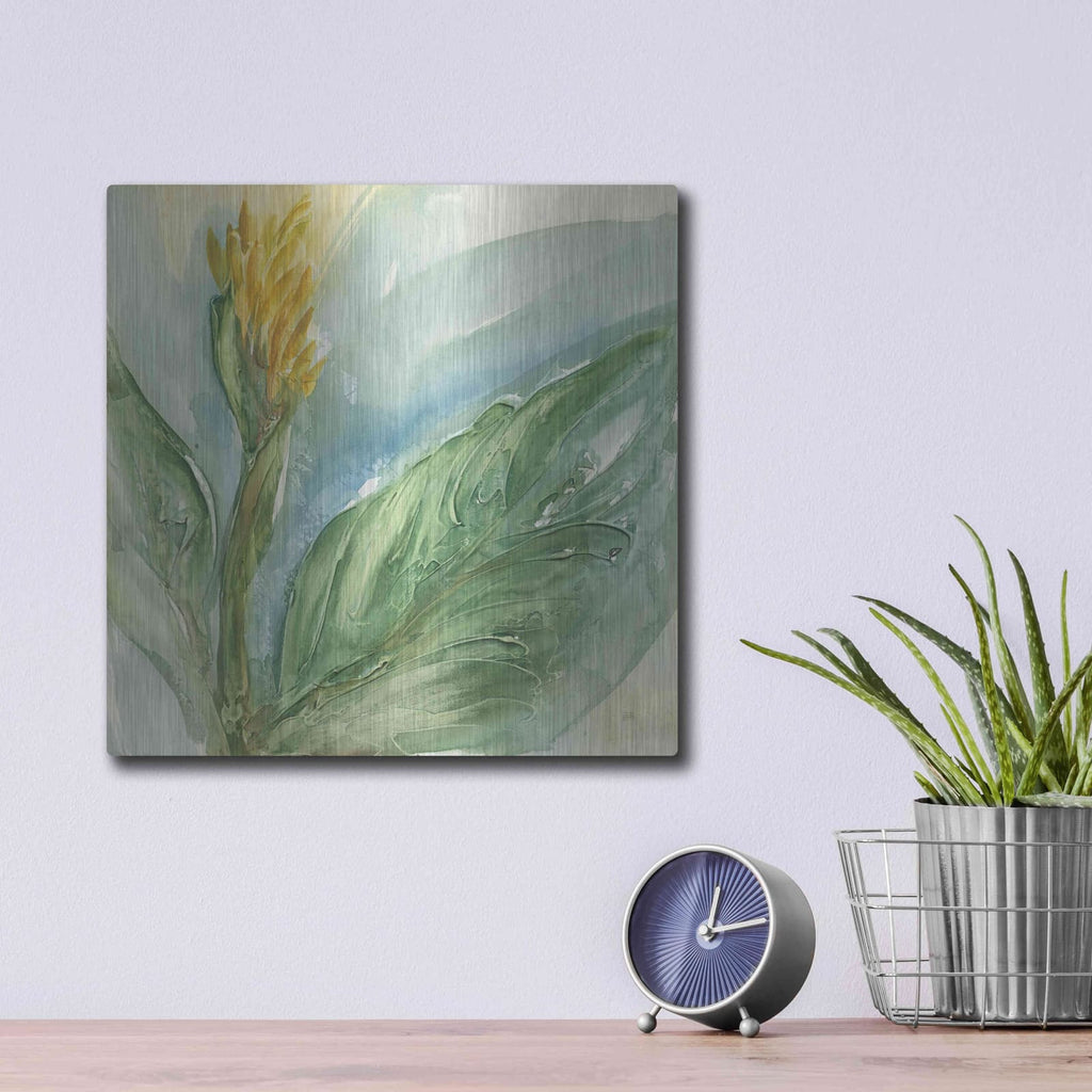 'Exotic Flower II' by Chris Paschke – Metal Wall Art, 12x12 room view