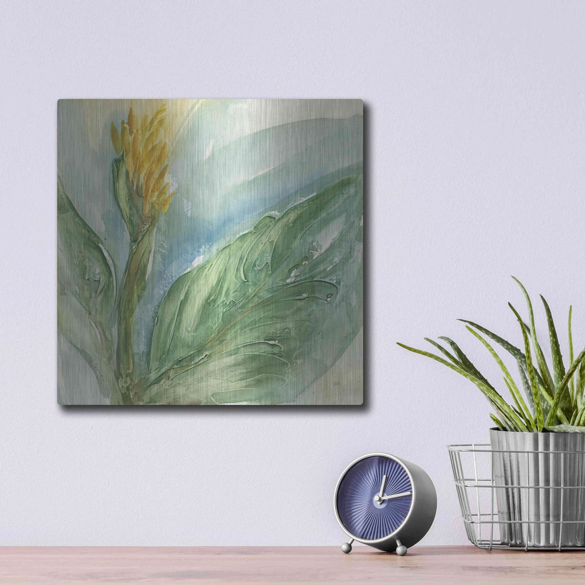 'Exotic Flower II' by Chris Paschke – Metal Wall Art, 12x12 room view