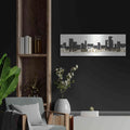 'Gilded Boxes I' by Chris Paschke – Metal Wall Art, 36x12 room view