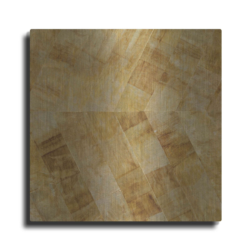 'Gilded Herringbone II' by Chris Paschke – Metal Wall Art