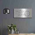 'Coffee Sayings I' by Chris Paschke – Metal Wall Art, 24x12 room view