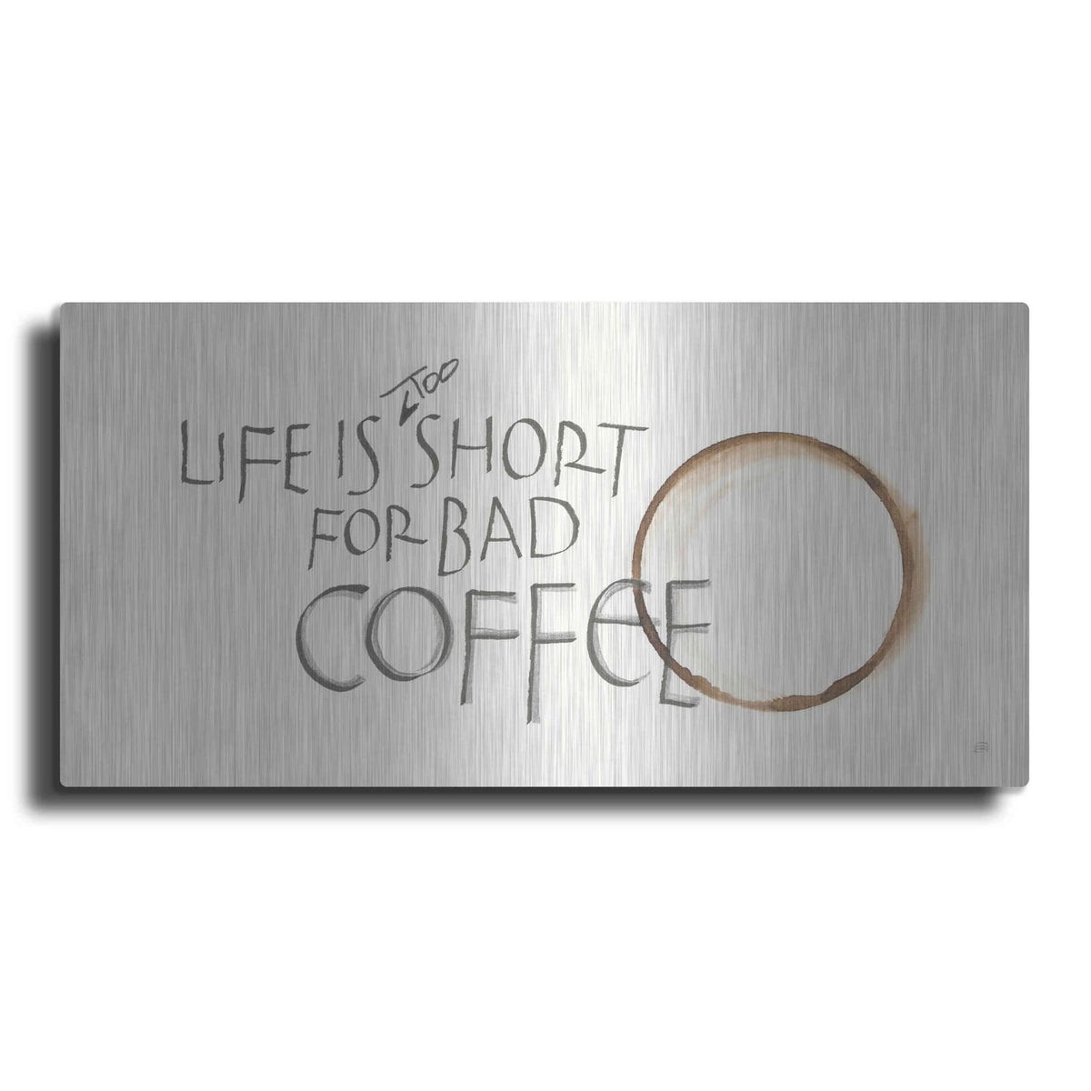 'Coffee Sayings I' by Chris Paschke – Metal Wall Art