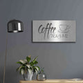 'Coffee Sayings II' by Chris Paschke – Metal Wall Art, 24x12 room view