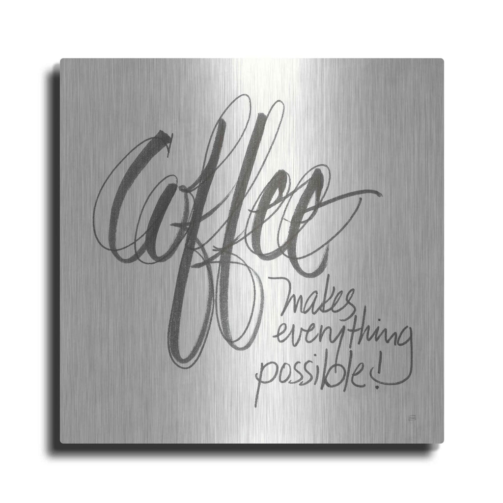 'Coffee Sayings IV' by Chris Paschke – Metal Wall Art