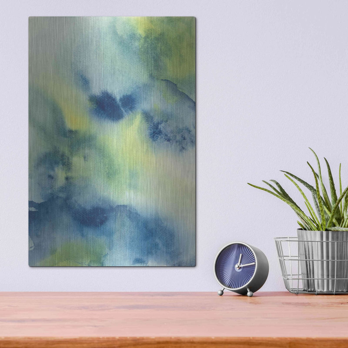 'Indigo Flow II' by Chris Paschke – Metal Wall Art, 12x16 room view