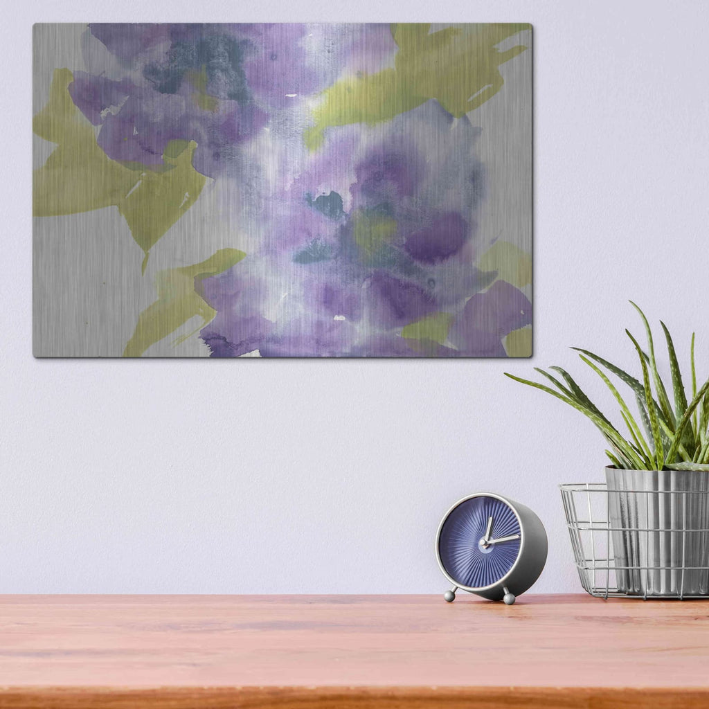 'VIolet And Gray II' by Chris Paschke – Metal Wall Art, 16x12 room view