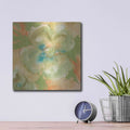 'Olive Poppy I' by Chris Paschke – Metal Wall Art, 12x12 room view