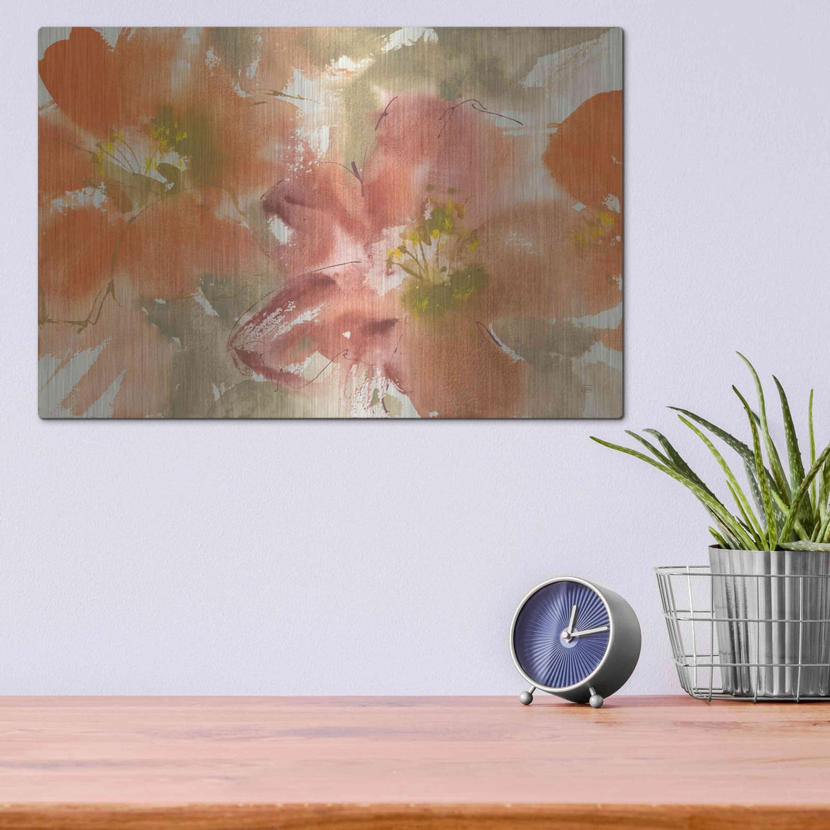 'Tribal Lilies II' by Chris Paschke – Metal Wall Art, 16x12 room view