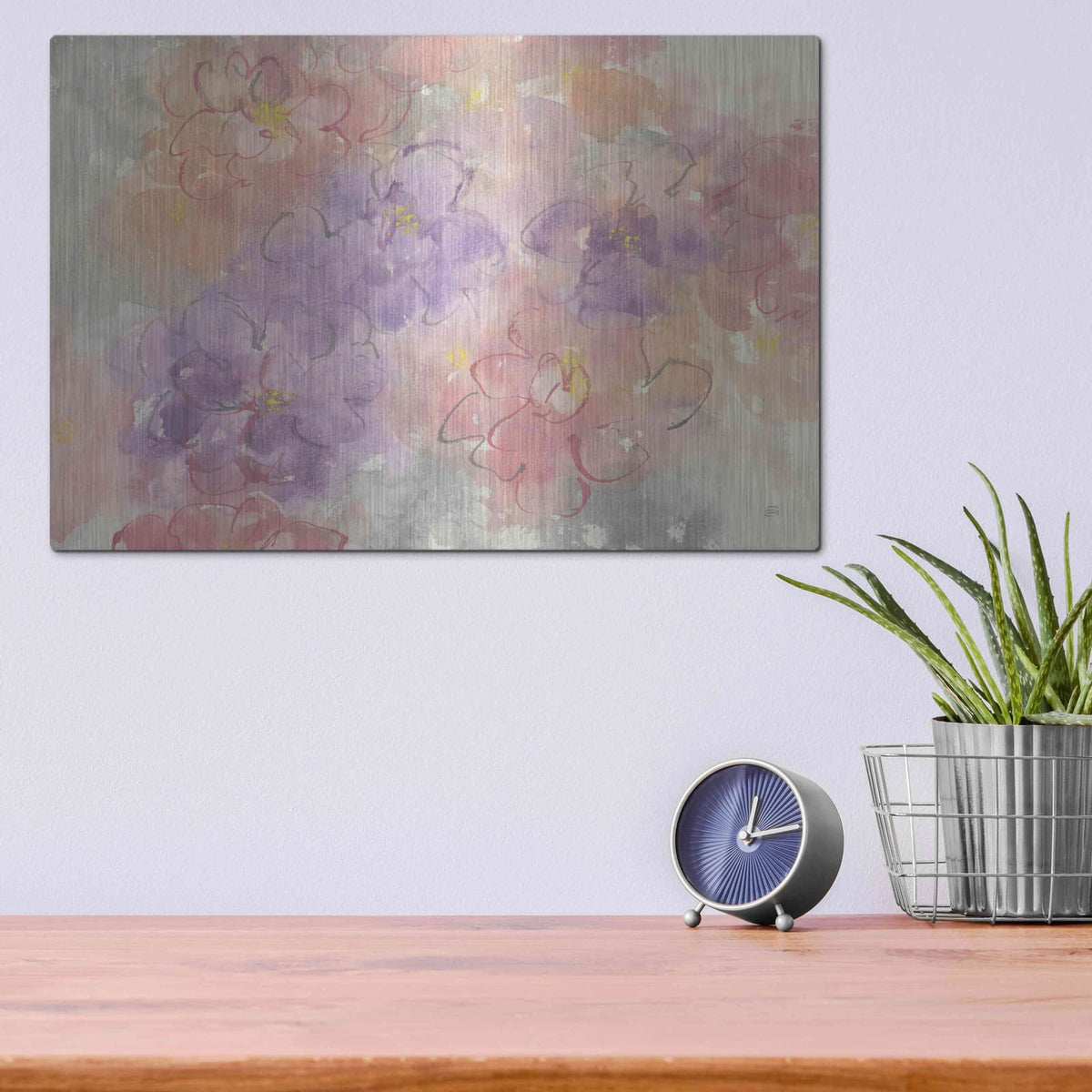 'Intimate Freesia' by Chris Paschke – Metal Wall Art, 16x12 room view