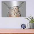 'Longhorn I' by Chris Paschke – Metal Wall Art, 16x12 room view
