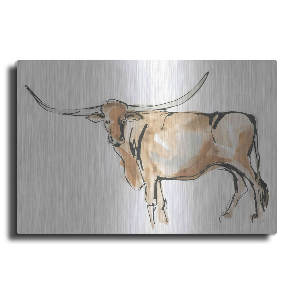 'Longhorn II' by Chris Paschke – Metal Wall Art