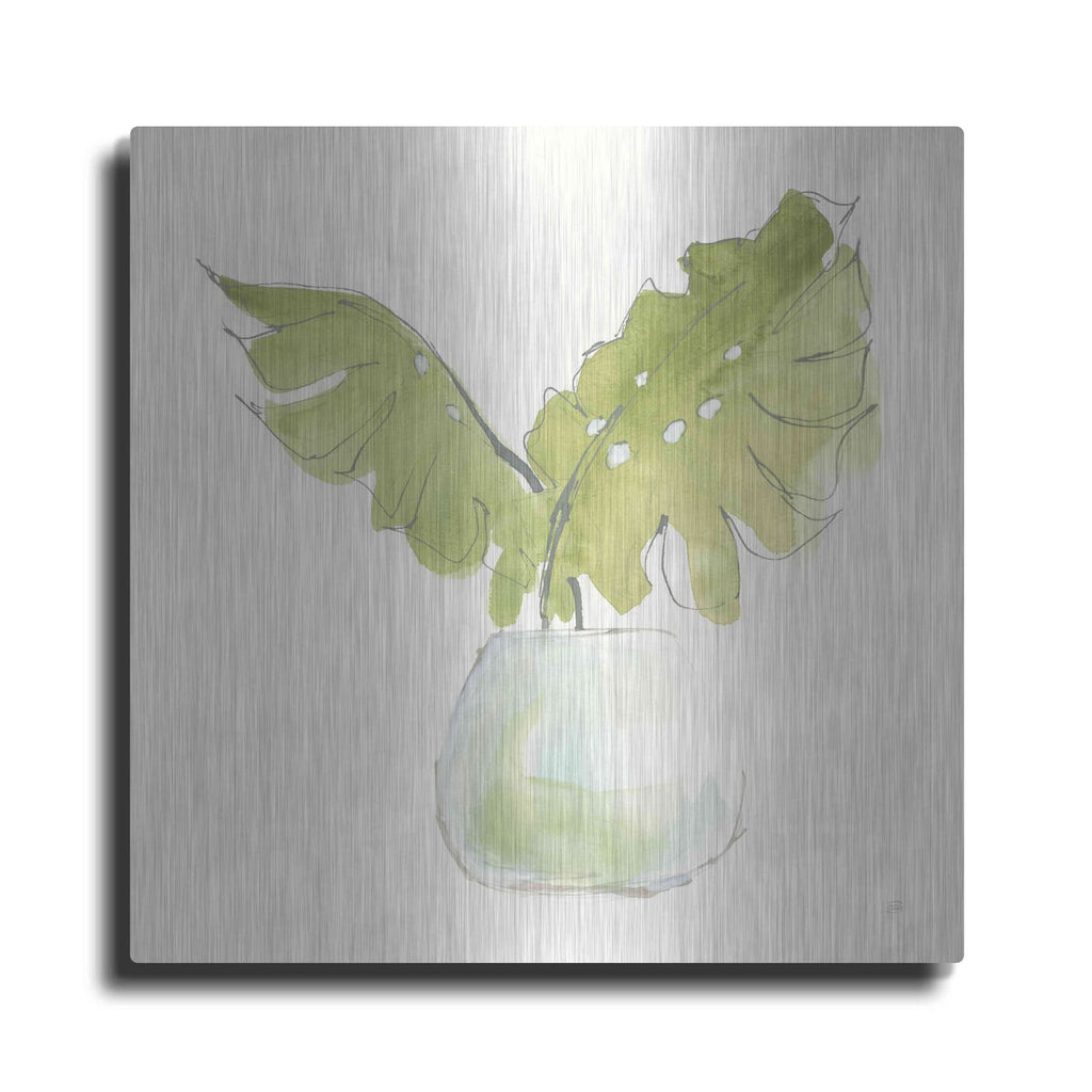 'Plant Big Leaf II' by Chris Paschke – Metal Wall Art
