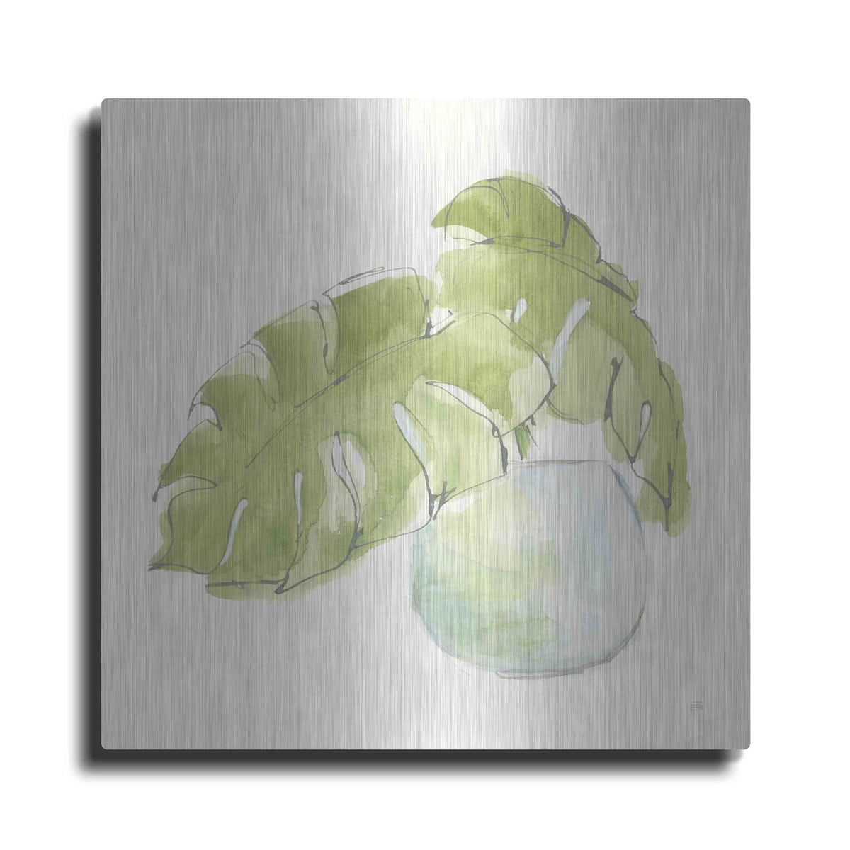 'Plant Big Leaf IV' by Chris Paschke – Metal Wall Art