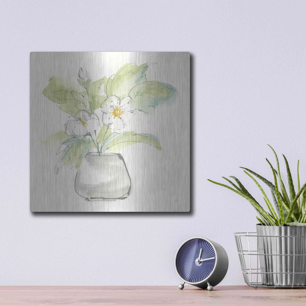 'Plant Poppy II' by Chris Paschke – Metal Wall Art, 12x12 room view