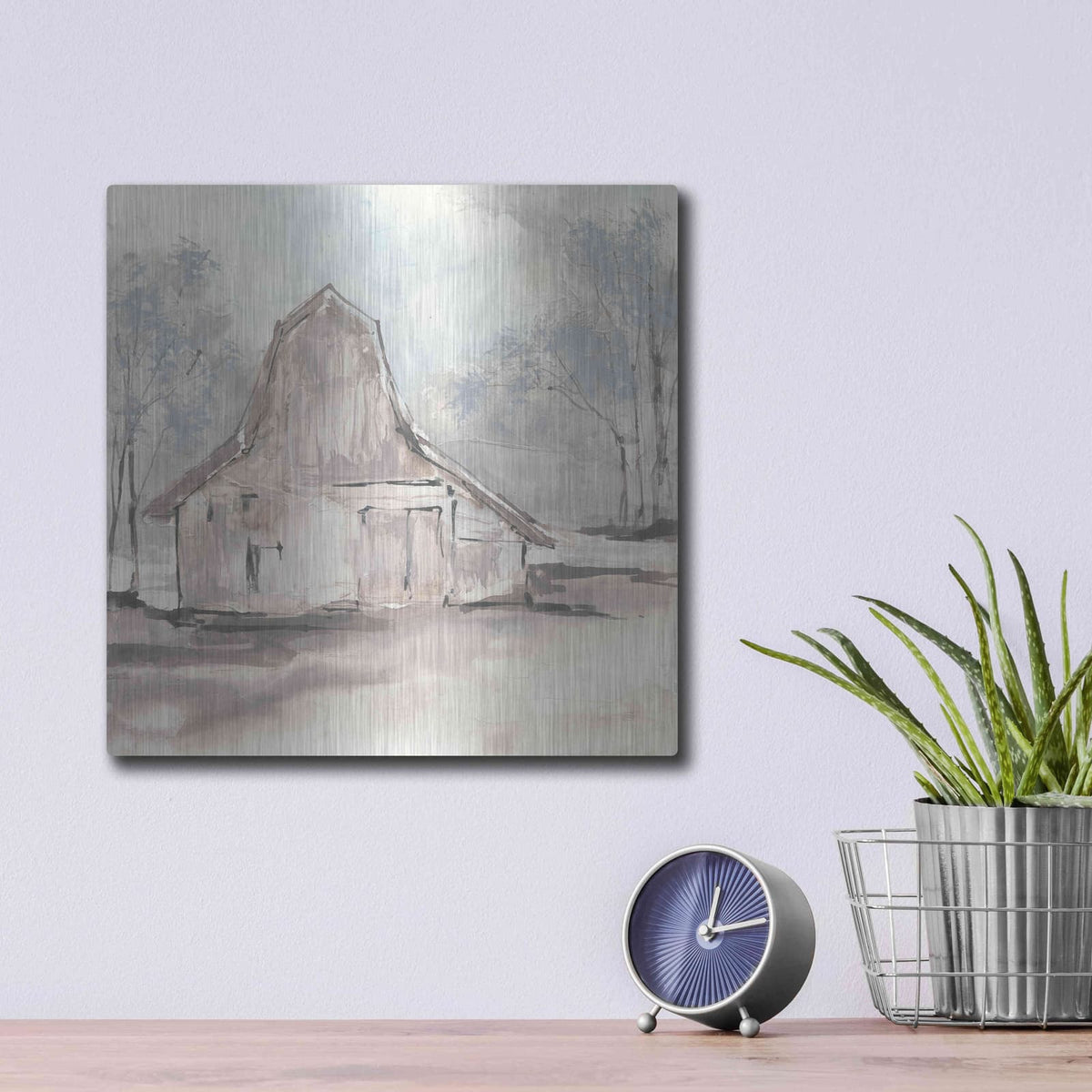 'Barn VI' by Chris Paschke – Metal Wall Art, 12x12 room view