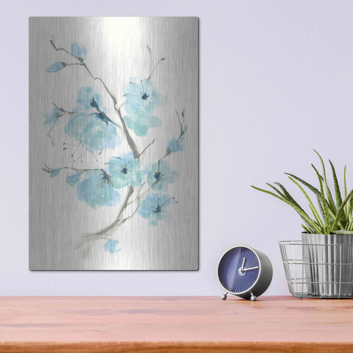 'Tinted Branch IV' by Chris Paschke – Metal Wall Art, 12x16 room view