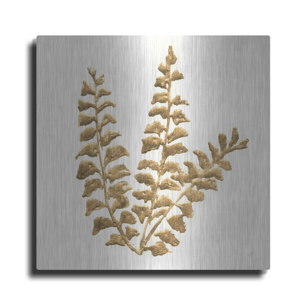 'Gilded Fern III' by Chris Paschke – Metal Wall Art