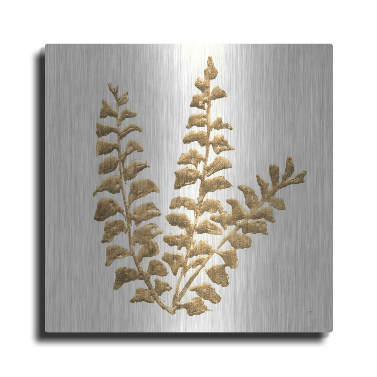 'Gilded Fern III' by Chris Paschke – Metal Wall Art