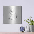 'Line Bunny I' by Chris Paschke – Metal Wall Art, 12x12 room view