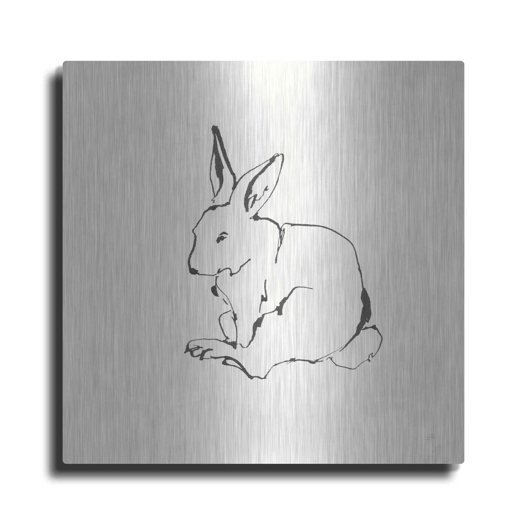 'Line Bunny I' by Chris Paschke – Metal Wall Art
