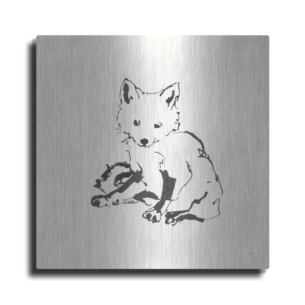 'Line Fox' by Chris Paschke – Metal Wall Art