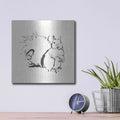 'Line Squirrel' by Chris Paschke – Metal Wall Art, 12x12 room view