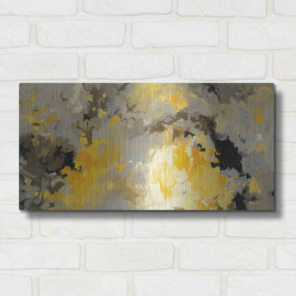 Luxe Metal Art 'Star Cloud' by Shirley Novak, Metal Wall Art,24x12