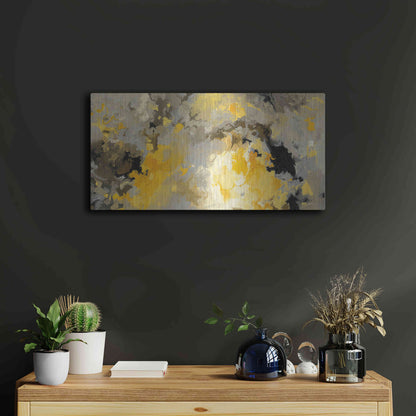 Luxe Metal Art 'Star Cloud' by Shirley Novak, Metal Wall Art,24x12