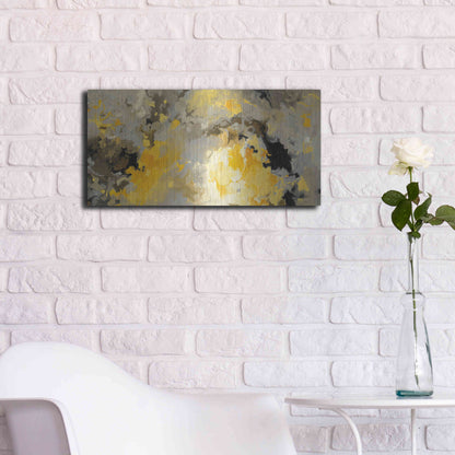 Luxe Metal Art 'Star Cloud' by Shirley Novak, Metal Wall Art,24x12