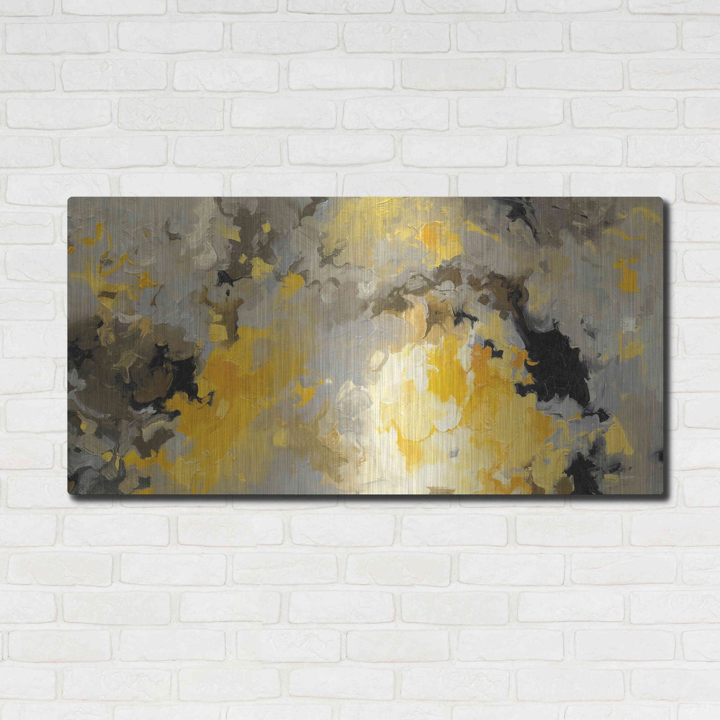 Luxe Metal Art 'Star Cloud' by Shirley Novak, Metal Wall Art,48x24