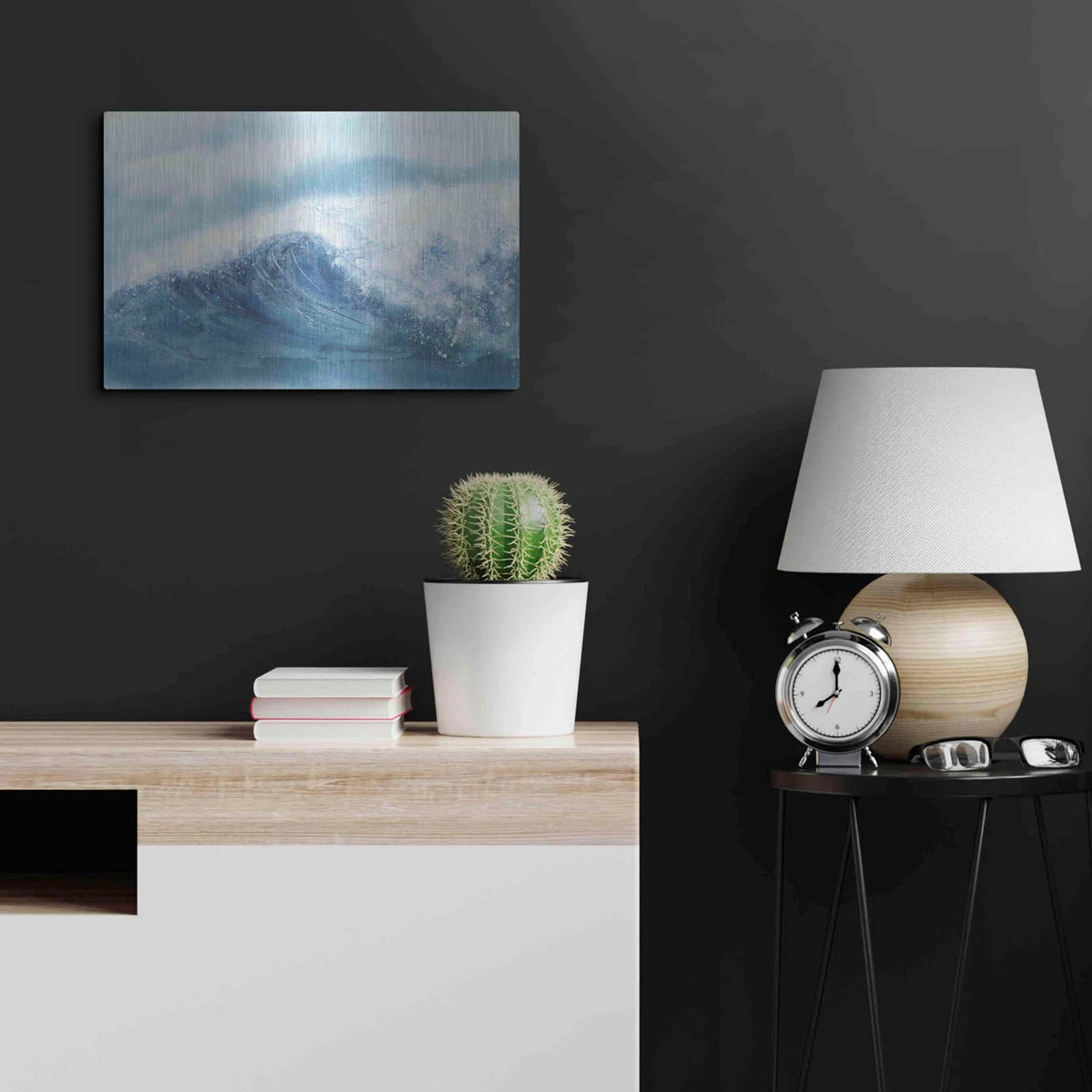 'Waves III' by Chris Paschke – Metal Wall Art, 24x16 room view