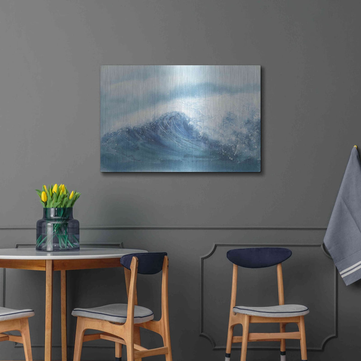 'Waves III' by Chris Paschke – Metal Wall Art, 36x24 room view