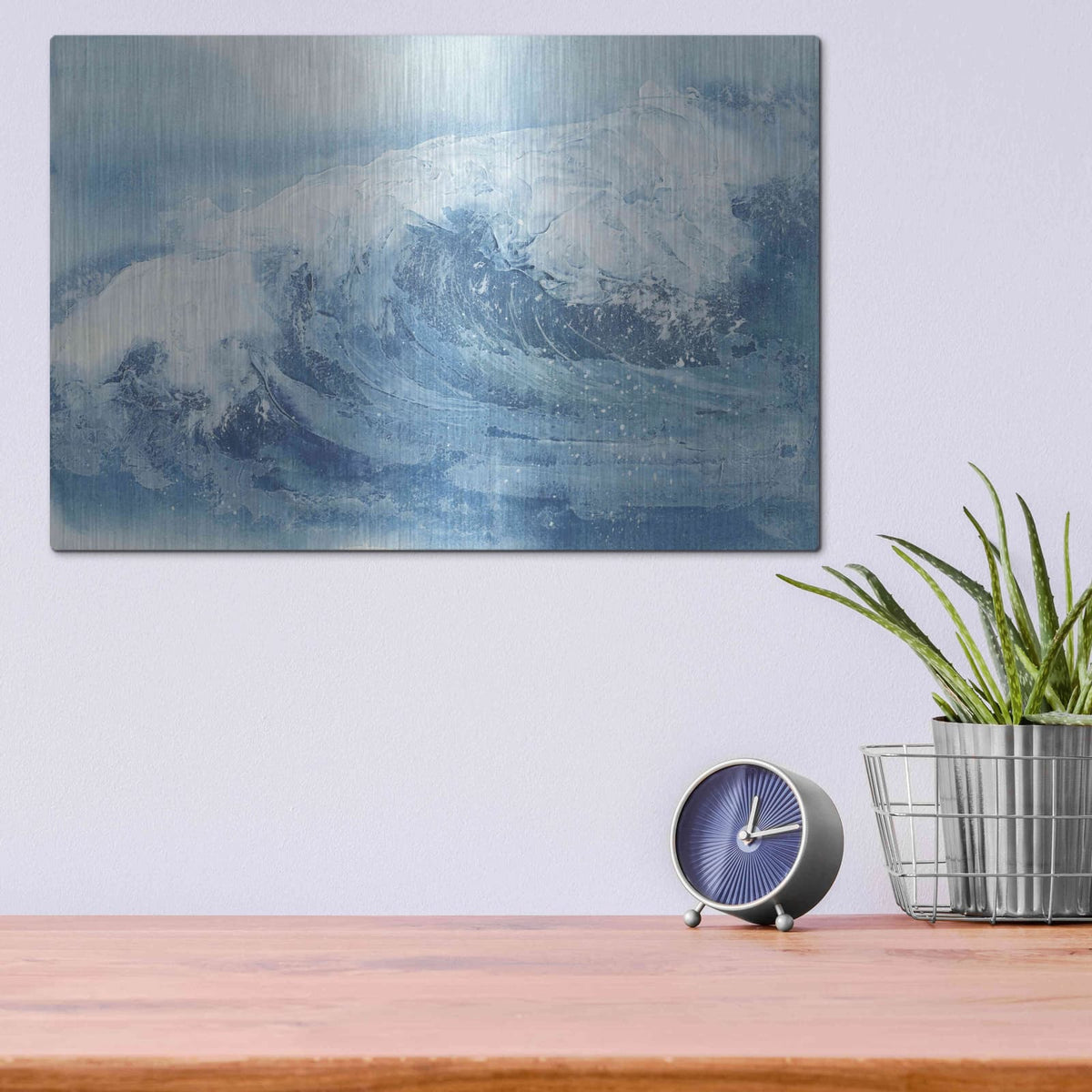 'Waves IV' by Chris Paschke – Metal Wall Art, 16x12 room view