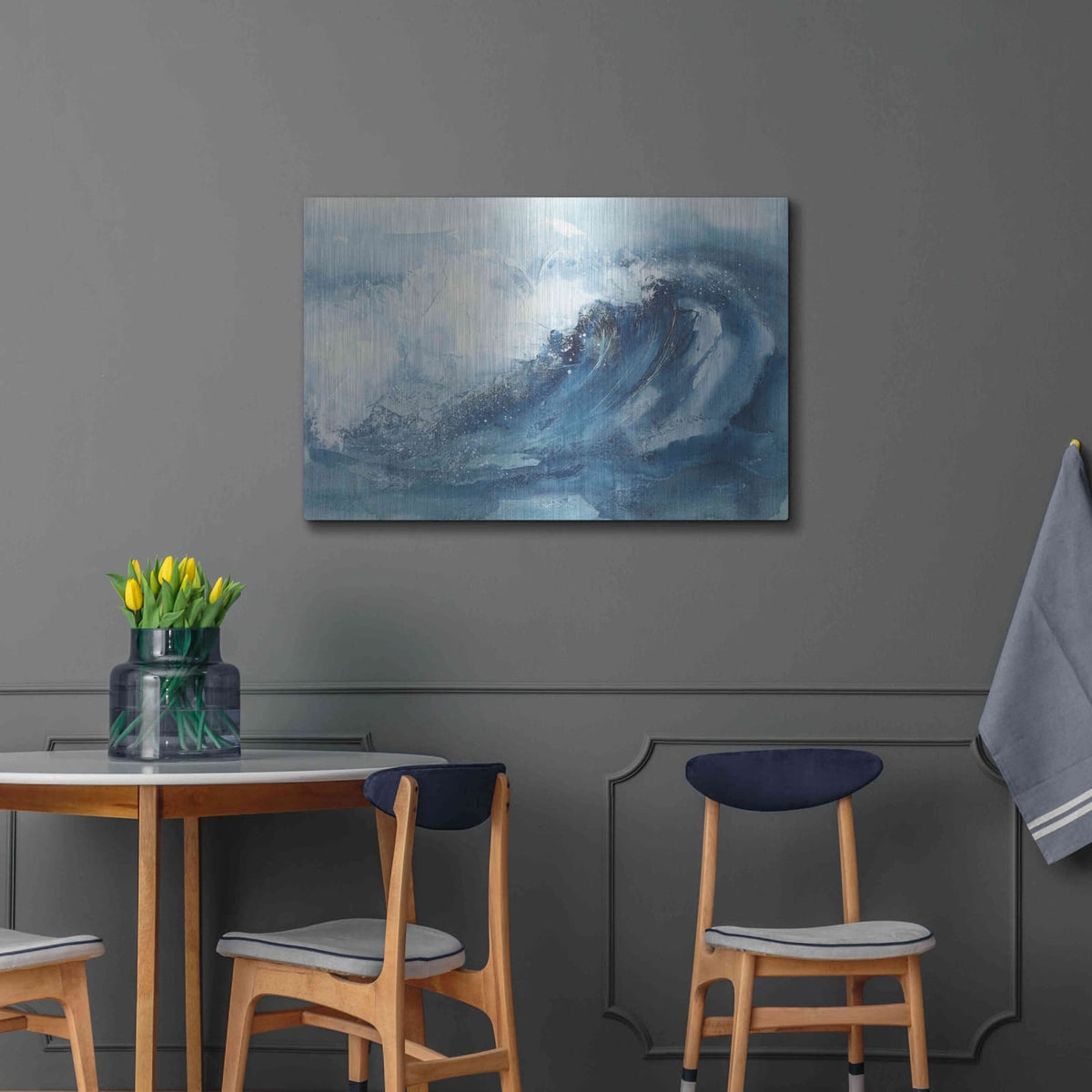 'Waves V' by Chris Paschke – Metal Wall Art, 36x24 room view