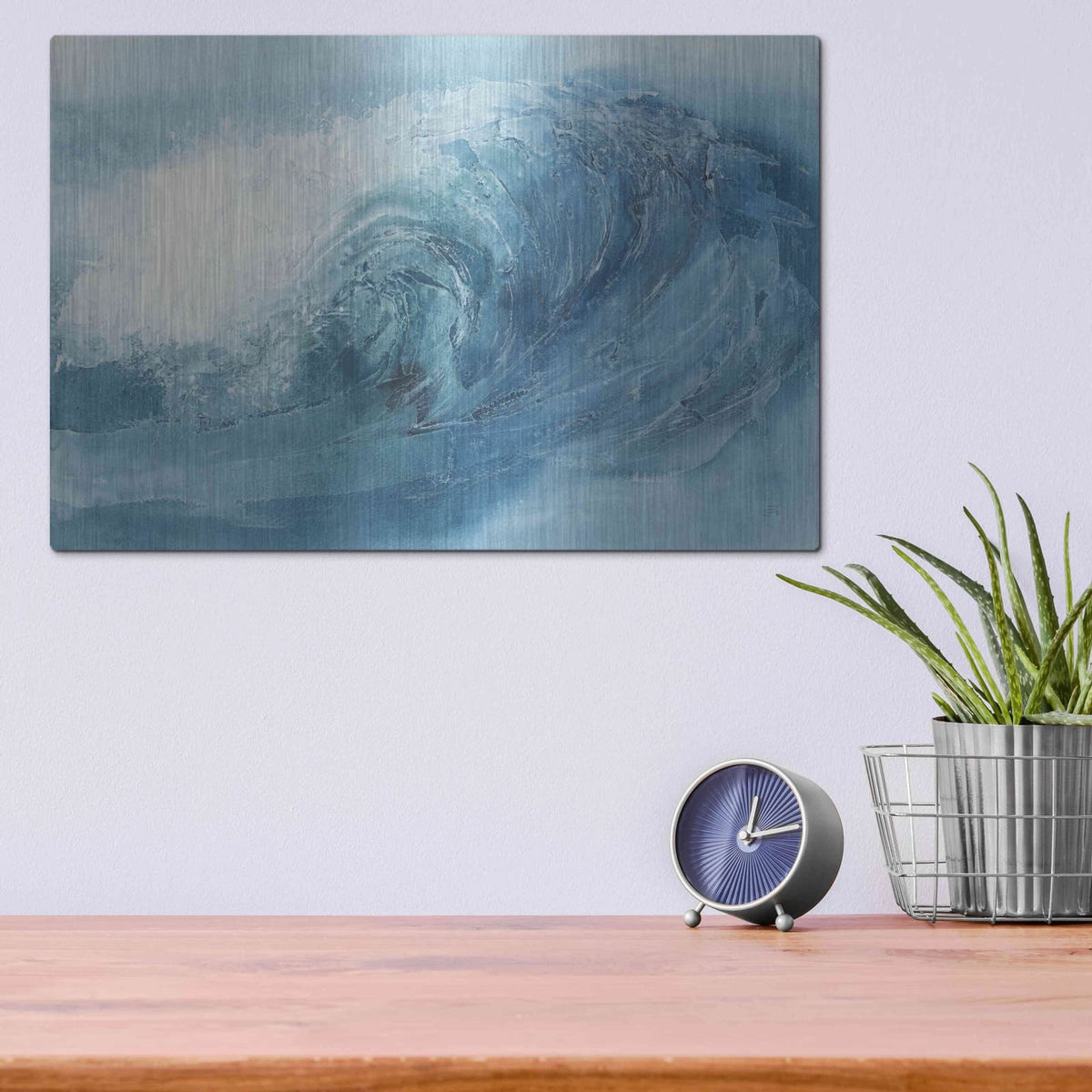'Waves VI' by Chris Paschke – Metal Wall Art, 16x12 room view