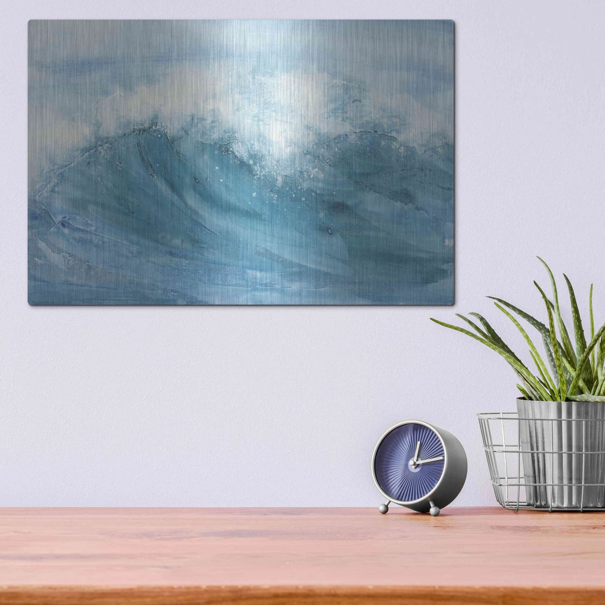'In the Blue I' by Chris Paschke – Metal Wall Art, 16x12 room view