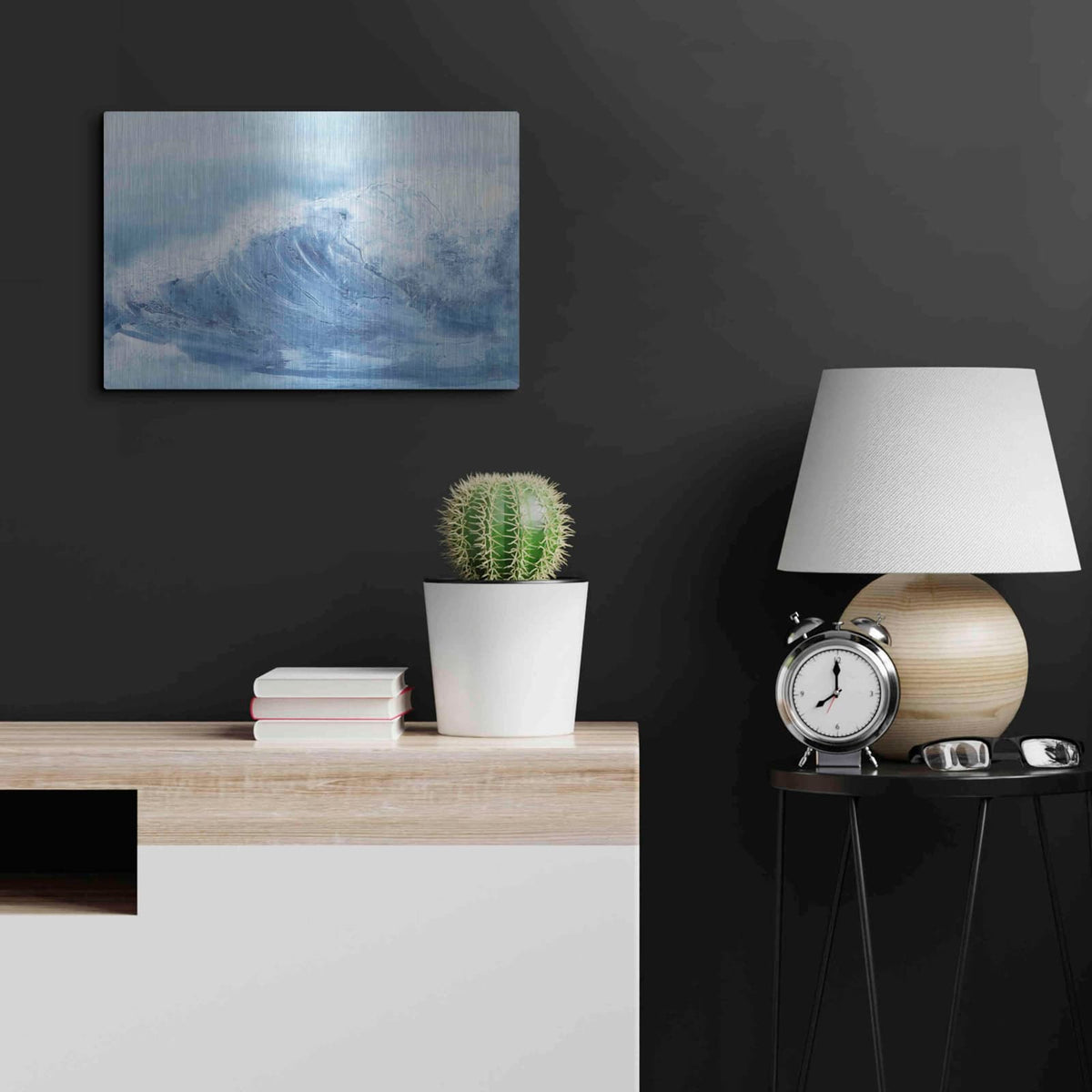 'In the Blue III' by Chris Paschke – Metal Wall Art, 24x16 room view