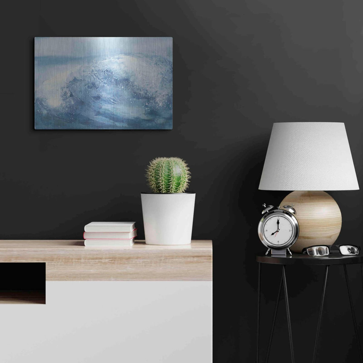 'In the Blue IV' by Chris Paschke – Metal Wall Art, 24x16 room view