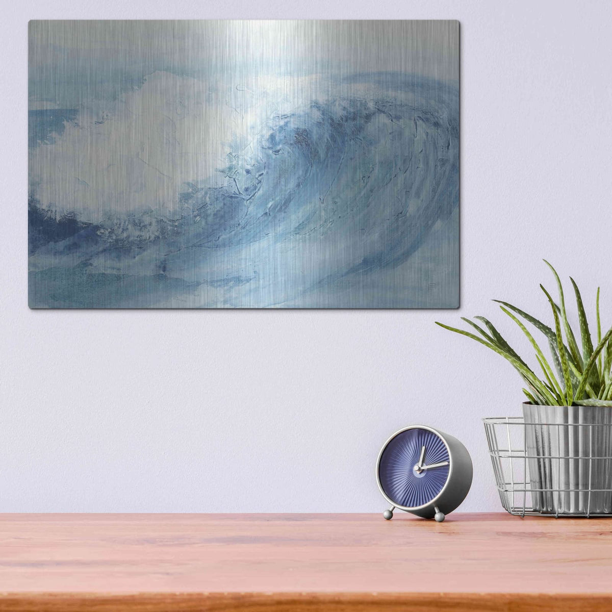 'In the Blue V' by Chris Paschke – Metal Wall Art, 16x12 room view