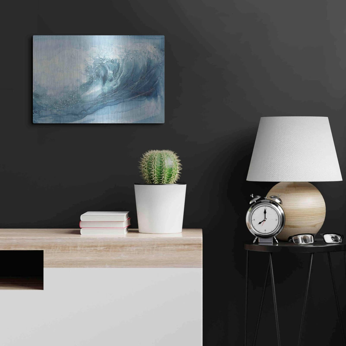 'In the Blue VI' by Chris Paschke – Metal Wall Art, 24x16 room view