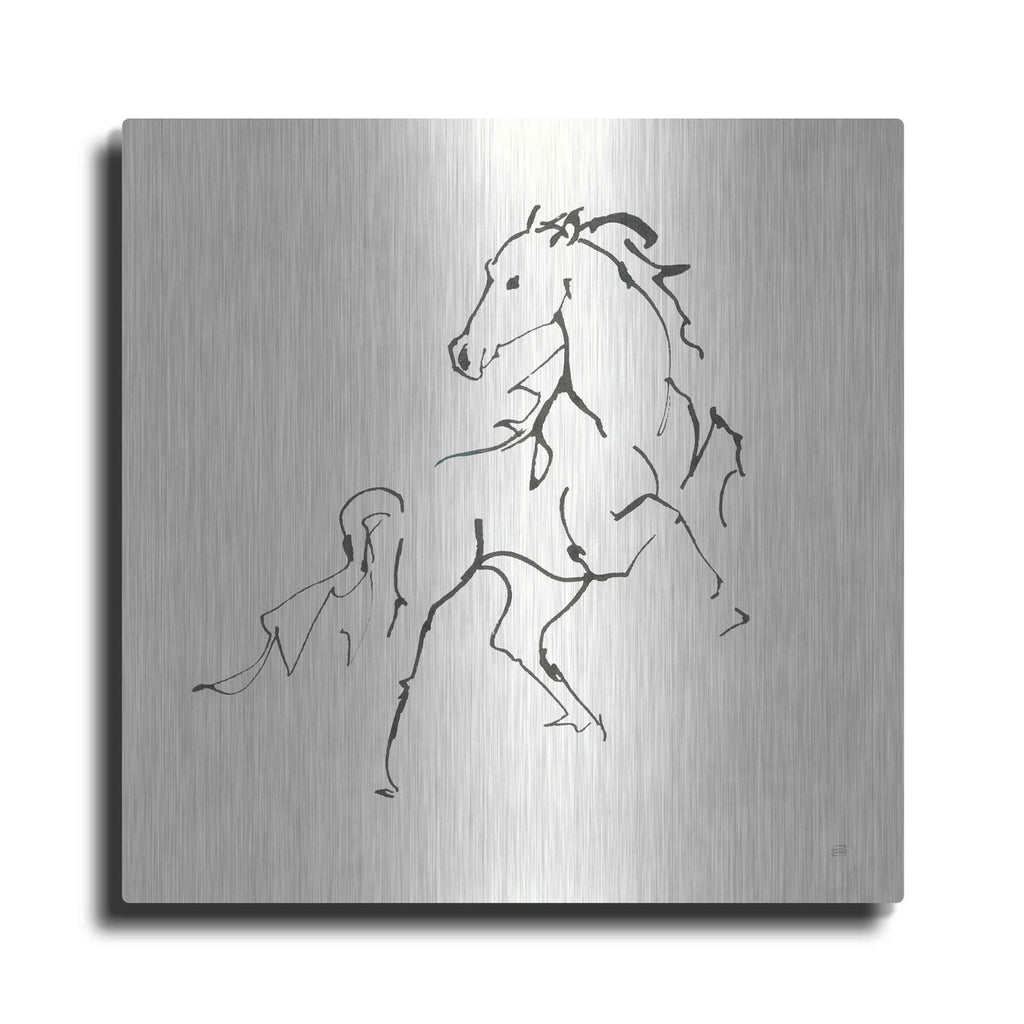 'Line Horse IV' by Chris Paschke – Metal Wall Art