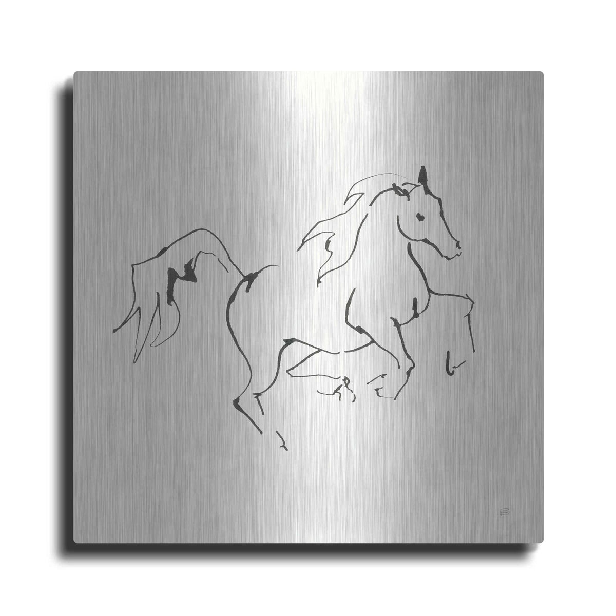 'Line Horse V' by Chris Paschke – Metal Wall Art