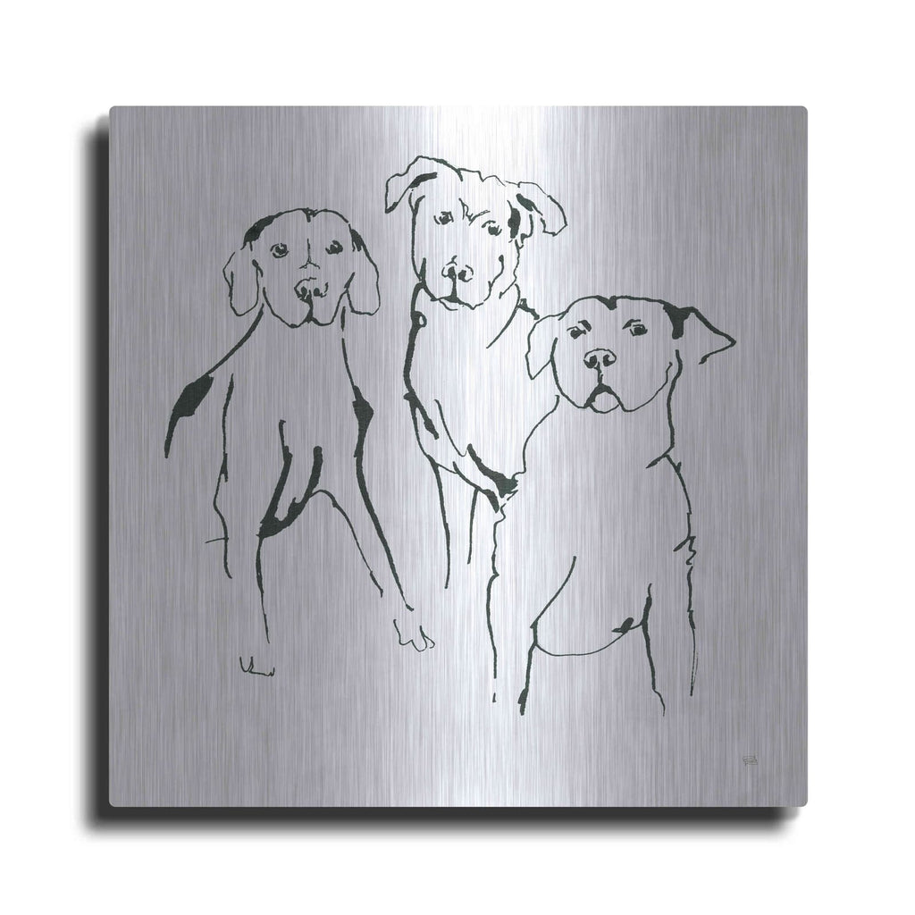 'Lovable Mutts II' by Chris Paschke – Metal Wall Art