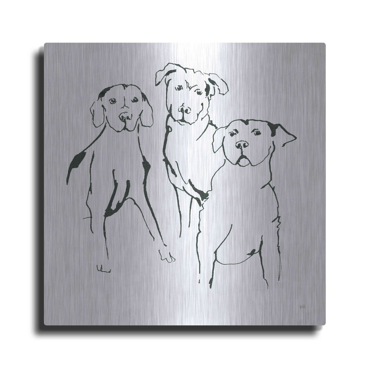 'Lovable Mutts II' by Chris Paschke – Metal Wall Art