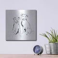 'Lovable Mutts III' by Chris Paschke – Metal Wall Art, 12x12 room view