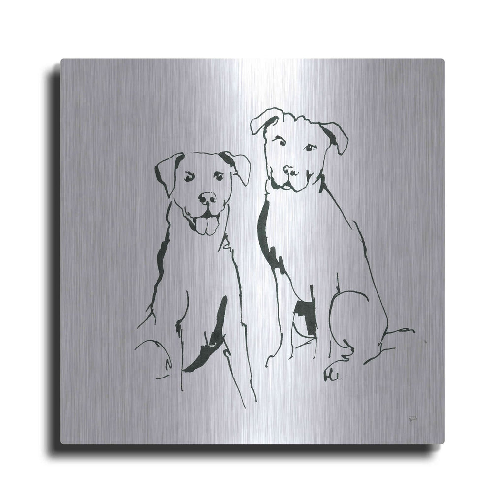 'Lovable Mutts III' by Chris Paschke – Metal Wall Art