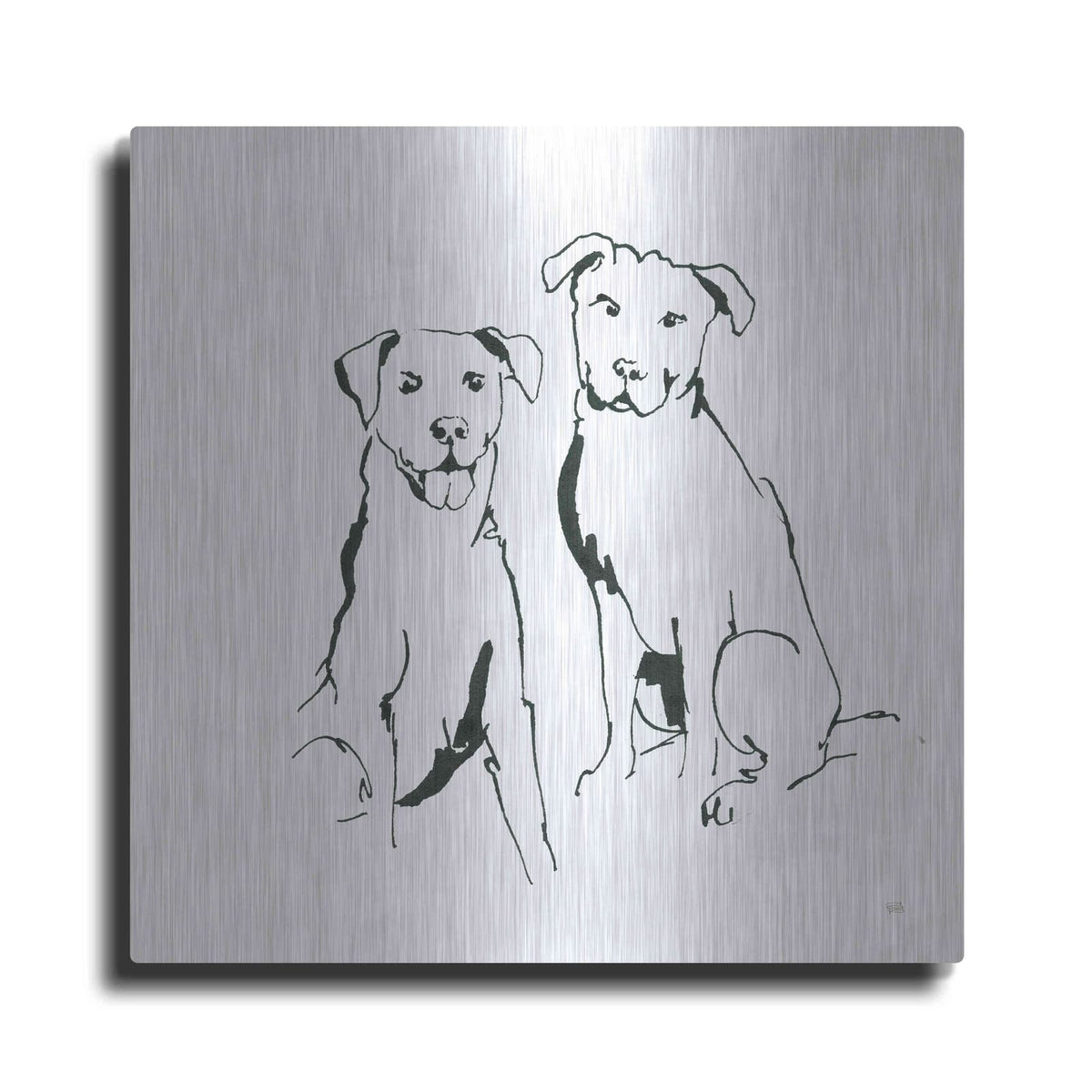 'Lovable Mutts III' by Chris Paschke – Metal Wall Art