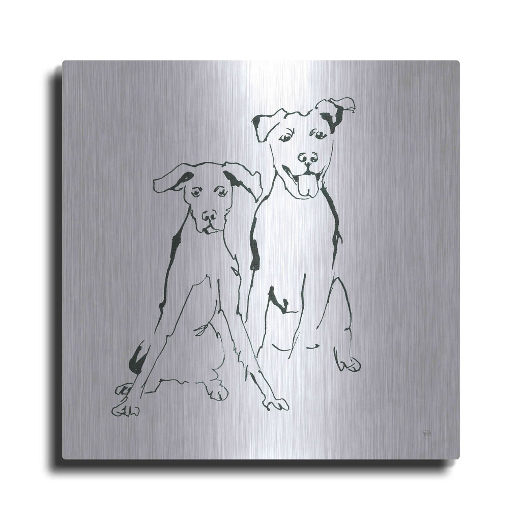 'Lovable Mutts V' by Chris Paschke – Metal Wall Art